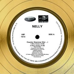 RARE-T Nelly Country Grammar Gold LP Limited Signature Edition Studio Licensed Custom Frame
