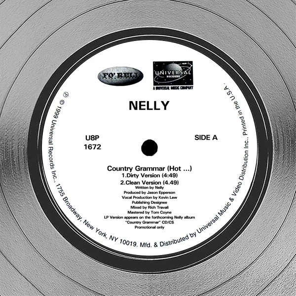 RARE-T Nelly - Country Grammar Platinum LP Limited Signature Edition Studio Licensed Custom Frame Limited Edition Frames 5 RARE-T Nelly - Country Grammar Platinum LP Limited Signature Edition Studio Licensed Custom Frame Limited Edition Frames