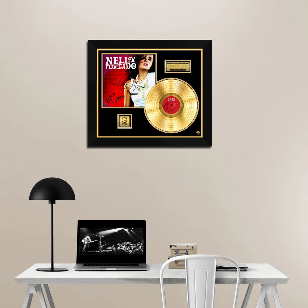 RARE-T Nelly Furtado - Loose Gold LP Limited Signature Edition Studio Licensed Custom Frame 2 RARE-T Nelly Furtado - Loose Gold LP Limited Signature Edition Studio Licensed Custom Frame