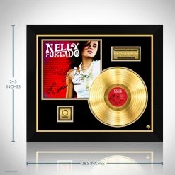 RARE-T Nelly Furtado - Loose Gold LP Limited Signature Edition Studio Licensed Custom Frame 12 RARE-T Nelly Furtado - Loose Gold LP Limited Signature Edition Studio Licensed Custom Frame