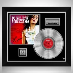 RARE-T Nelly Furtado - Loose Platinum LP Limited Signature Edition Studio Licensed Custom Frame Limited Edition Frames
