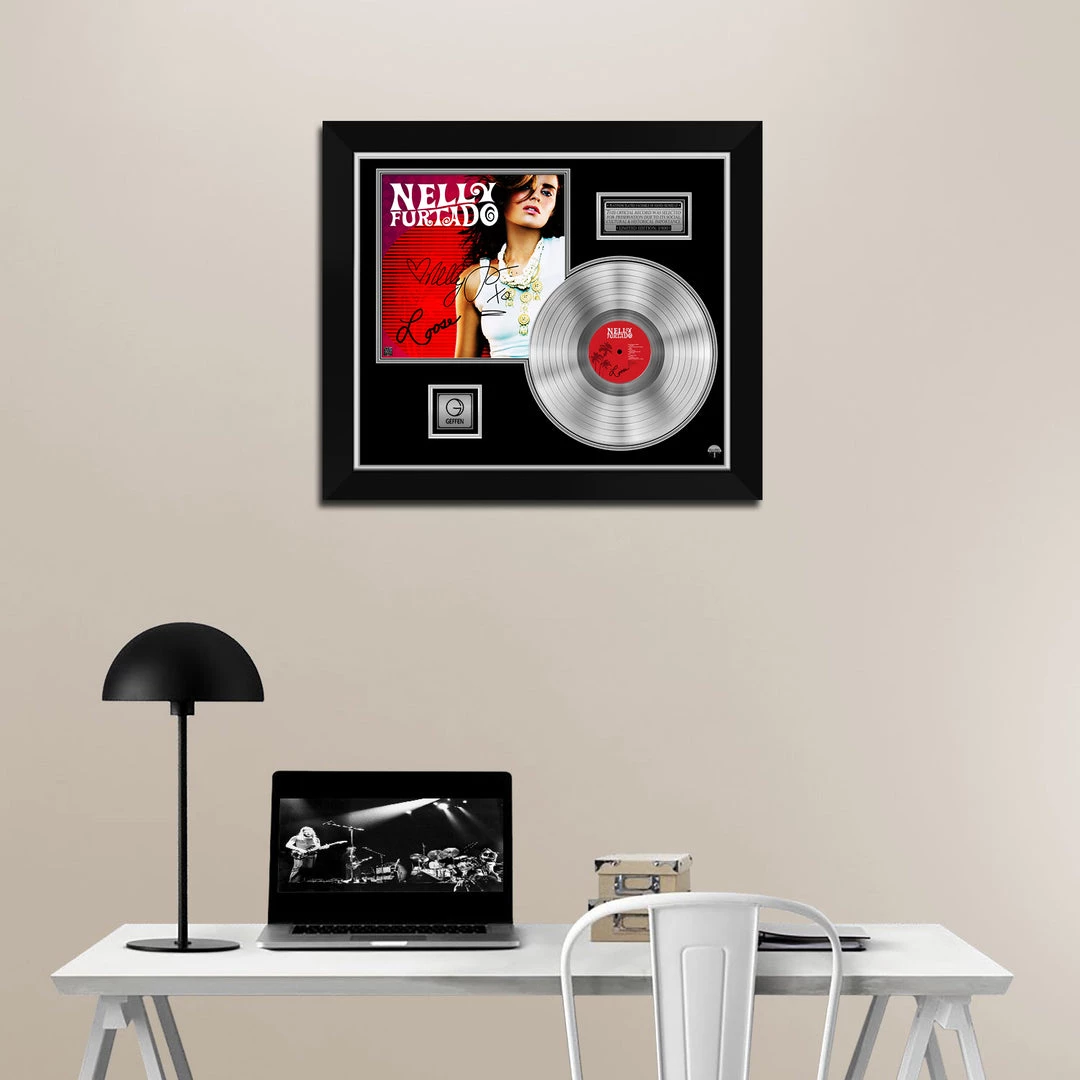 RARE-T Nelly Furtado - Loose Platinum LP Limited Signature Edition Studio Licensed Custom Frame Limited Edition Frames 2 RARE-T Nelly Furtado - Loose Platinum LP Limited Signature Edition Studio Licensed Custom Frame Limited Edition Frames