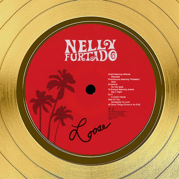 RARE-T Nelly Furtado - Loose Gold LP Limited Signature Edition Studio Licensed Custom Frame 5 RARE-T Nelly Furtado - Loose Gold LP Limited Signature Edition Studio Licensed Custom Frame