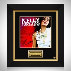 RARE-T Nelly Furtado - Loose LP Cover Limited Signature Edition Studio Licensed Custom Frame Limited Edition Frames