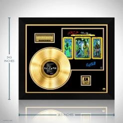 RARE-T Neville Brothers - Yellow Moon Gold LP Limited Signature Edition Studio Licensed Custom Frame Limited Edition Frames