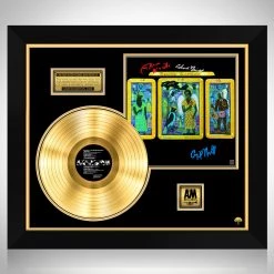 RARE-T Neville Brothers - Yellow Moon Gold LP Limited Signature Edition Studio Licensed Custom Frame Limited Edition Frames