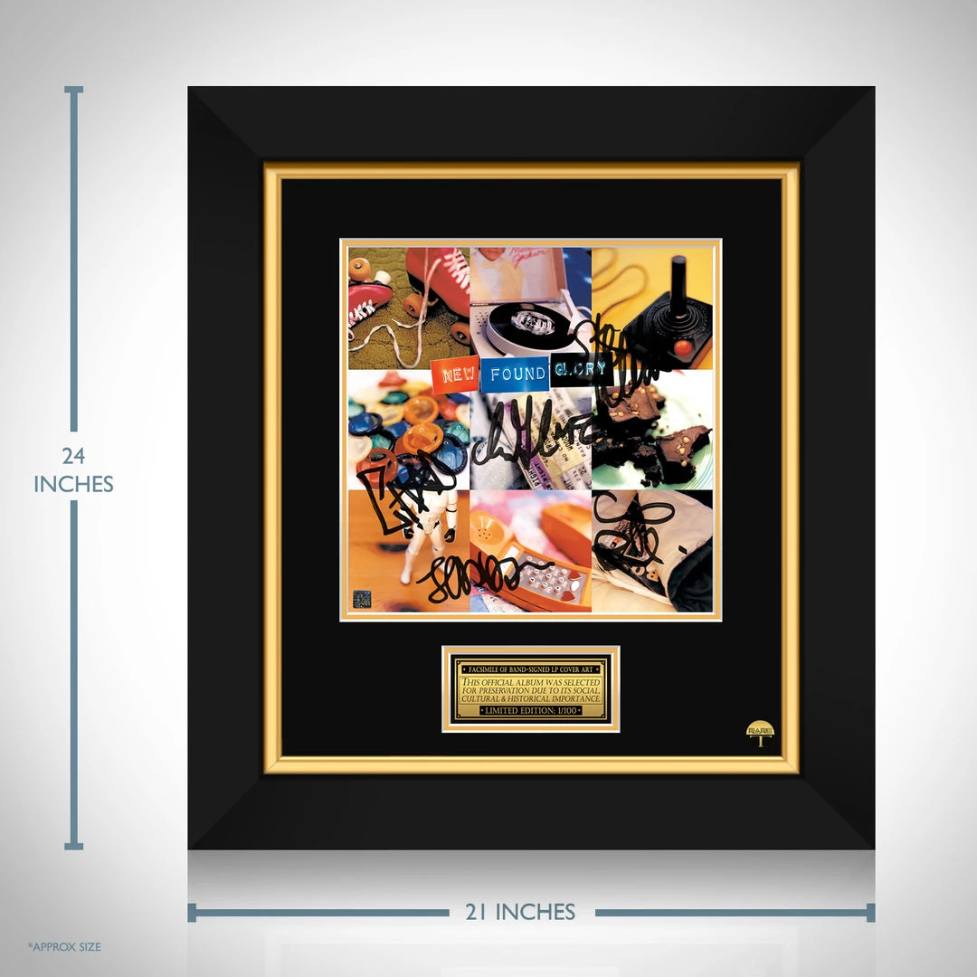RARE-T New Found Glory - 2000 LP Cover Limited Signature Edition Studio Licensed Custom Frame Limited Edition Frames 3 RARE-T New Found Glory - 2000 LP Cover Limited Signature Edition Studio Licensed Custom Frame Limited Edition Frames