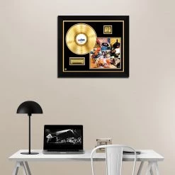 RARE-T New Found Glory - 2000 Gold LP Limited Signature Edition Studio Licensed Custom Frame