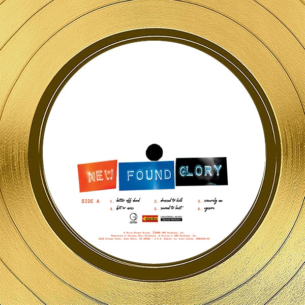 RARE-T New Found Glory - 2000 Gold LP Limited Signature Edition Studio Licensed Custom Frame 7 RARE-T New Found Glory - 2000 Gold LP Limited Signature Edition Studio Licensed Custom Frame