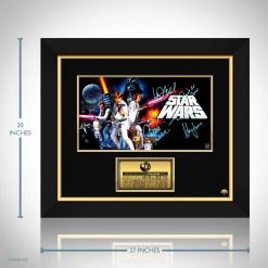 RARE-T Limited Edition Frames Star Wars A New Hope Mini Poster Limited Signature Edition Studio Licensed Custom Frame