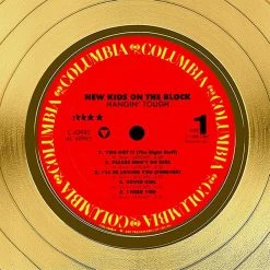 RARE-T New Kids On The Block Hangin' Tough Gold LP Limited Signature Edition Studio Licensed Custom Frame