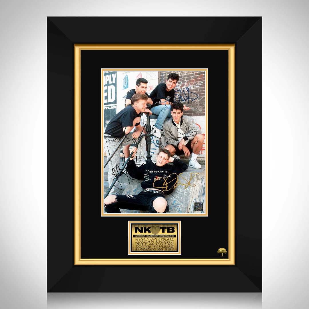 RARE-T New Kids On The Block Band Photo Limited Signature Edition Studio Licensed Custom Frame 10 RARE-T New Kids On The Block Band Photo Limited Signature Edition Studio Licensed Custom Frame