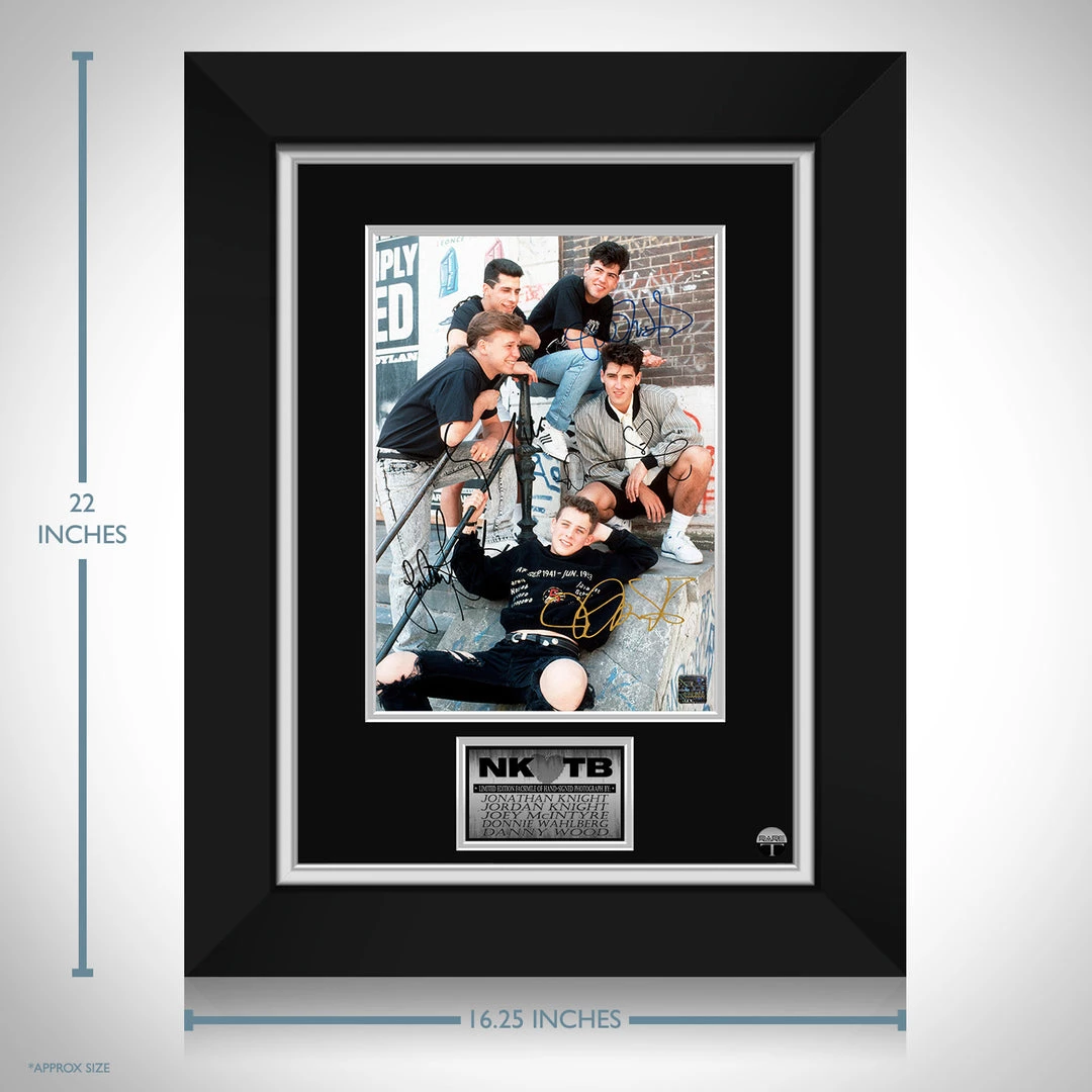 RARE-T New Kids On The Block Band Photo Limited Signature Edition Studio Licensed Custom Frame 3 RARE-T New Kids On The Block Band Photo Limited Signature Edition Studio Licensed Custom Frame
