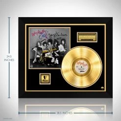 RARE-T New York Dolls - 1973 Gold LP Limited Signature Edition Studio Licensed Custom Frame
