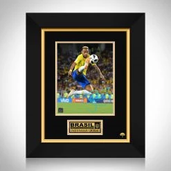 RARE-T Sports Memorabilia Neymar - Brazil Limited Signature Edition Studio Licensed Photo Custom Frame