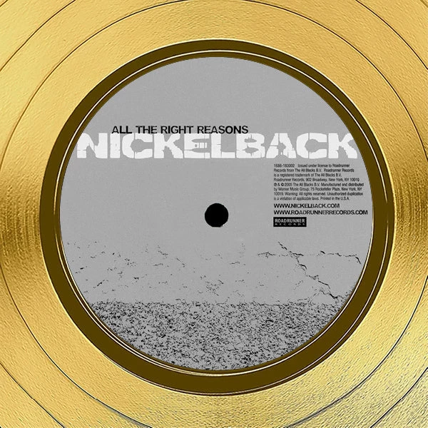 RARE-T Nickelback All The Right Reason Gold LP Limited Signature Edition Studio Licensed Custom Frame Limited Edition Frames 4 RARE-T Nickelback All The Right Reason Gold LP Limited Signature Edition Studio Licensed Custom Frame Limited Edition Frames