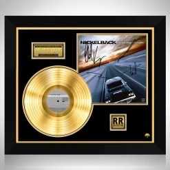 RARE-T Nickelback All The Right Reason Gold LP Limited Signature Edition Studio Licensed Custom Frame Limited Edition Frames