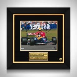 RARE-T Nigel Mansell & Ayrton Senna Photo Limited Signature Edition Studio Licensed Custom Frame