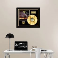 RARE-T Night Ranger - Dawn Patrol Gold LP Limited Signature Edition Studio Licensed Custom Frame Limited Edition Frames