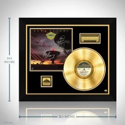 RARE-T Night Ranger - Dawn Patrol Gold LP Limited Signature Edition Studio Licensed Custom Frame Limited Edition Frames