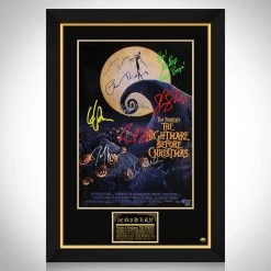 RARE-T Limited Edition Frames Nightmare Before Christmas Mini Poster Limited Signature Edition Studio Licensed Custom Frame