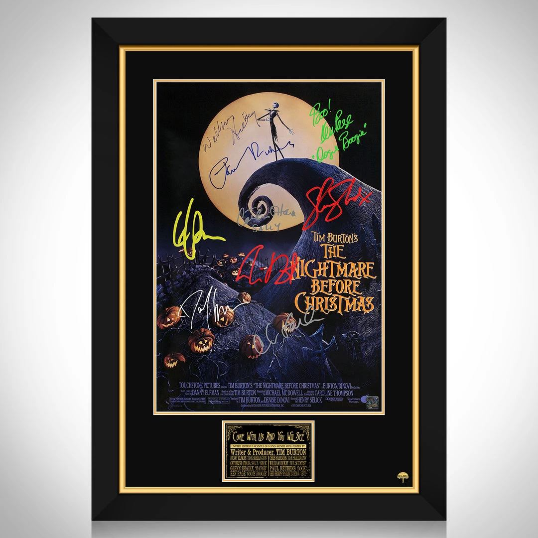 RARE-T Limited Edition Frames Nightmare Before Christmas Mini Poster Limited Signature Edition Studio Licensed Custom Frame 1 RARE-T Limited Edition Frames Nightmare Before Christmas Mini Poster Limited Signature Edition Studio Licensed Custom Frame