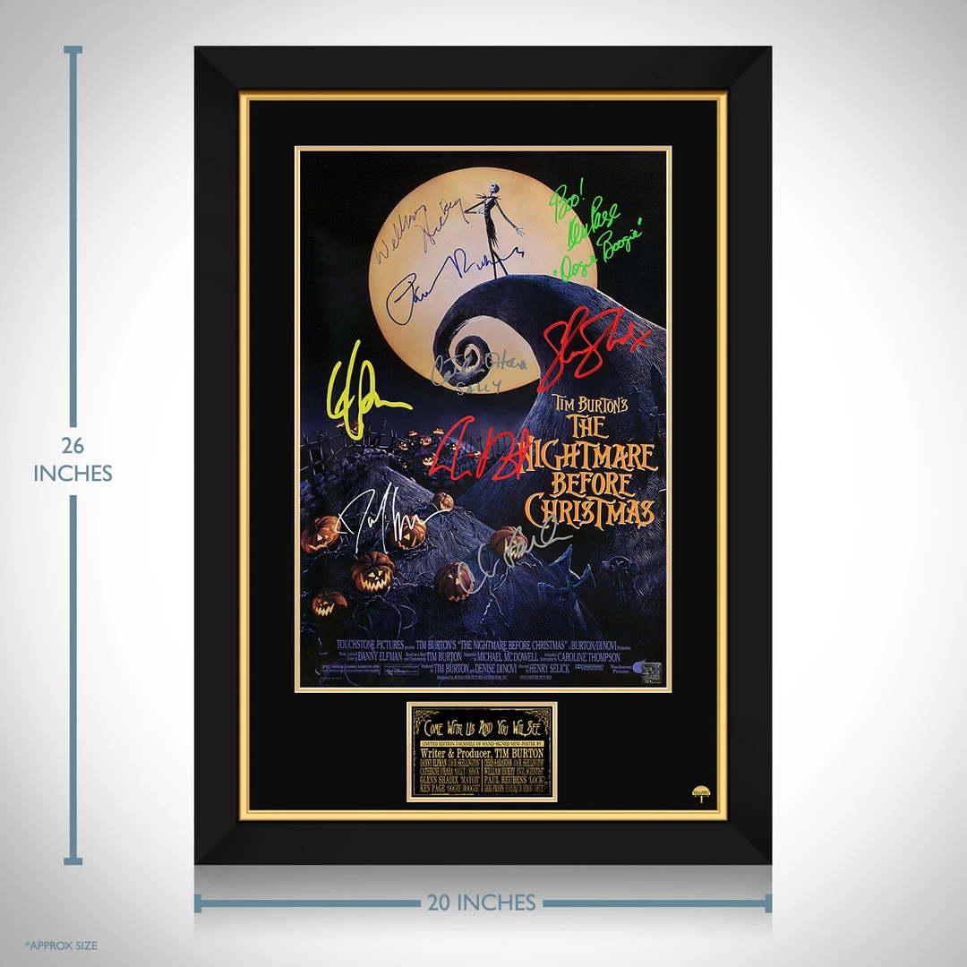 RARE-T Limited Edition Frames Nightmare Before Christmas Mini Poster Limited Signature Edition Studio Licensed Custom Frame 3 RARE-T Limited Edition Frames Nightmare Before Christmas Mini Poster Limited Signature Edition Studio Licensed Custom Frame
