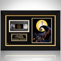 RARE-T Limited Edition Frames Nightmare Before Christmas Photo & VHS Limited Signature Edition Studio Licensed Custom Frame