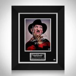 RARE-T Nightmare On Elm Street Freddy Photo Limited Signature Edition Studio Licensed Custom Frame Limited Edition Frames