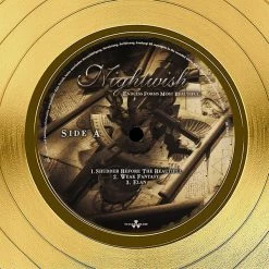 RARE-T Nightwish - Endless Forms Most Beautiful Gold LP Limited Signature Edition Studio Licensed Custom Frame