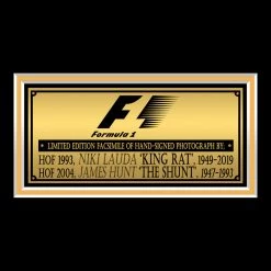 RARE-T Sports Memorabilia Niki Lauda & James Hunt Photo Limited Signature Edition Studio Licensed Custom Frame 12 RARE-T Sports Memorabilia Niki Lauda & James Hunt Photo Limited Signature Edition Studio Licensed Custom Frame