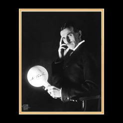 RARE-T Nikola Tesla Photo Limited Signature Edition Studio Licensed Custom Frame Limited Edition Frames