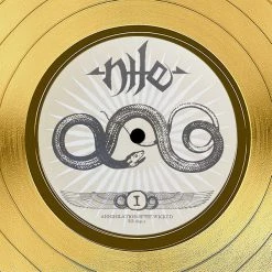 RARE-T Limited Edition Frames Nile - Annihilation Of The Wicked Gold LP Limited Signature Edition Studio Licensed Custom Frame