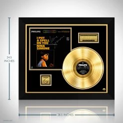 RARE-T Nina Simone - I Put A Spell On You Gold LP Limited Signature Edition Studio Licensed Custom Frame