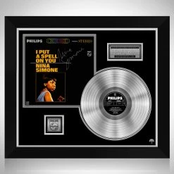 RARE-T Nina Simone - I Put A Spell On You Platinum LP Limited Signature Edition Studio Licensed Custom Frame