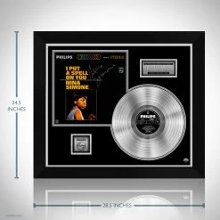 RARE-T Nina Simone - I Put A Spell On You Platinum LP Limited Signature Edition Studio Licensed Custom Frame