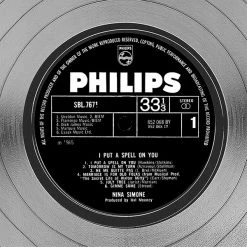 RARE-T Nina Simone - I Put A Spell On You Platinum LP Limited Signature Edition Studio Licensed Custom Frame