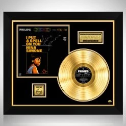 RARE-T Nina Simone - I Put A Spell On You Gold LP Limited Signature Edition Studio Licensed Custom Frame