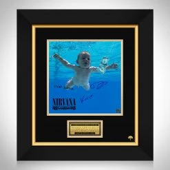RARE-T Limited Edition Frames Nirvana Nevermind Limited Signature Edition Studio Licensed LP Cover Custom Frame