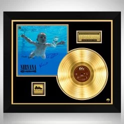 RARE-T Limited Edition Frames Nirvana Nevermind Gold LP Limited Signature Edition Studio Licensed Custom Frame