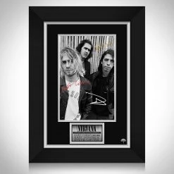 RARE-T Nirvana Band Photo Limited Signature Edition Studio Licensed Custom Frame