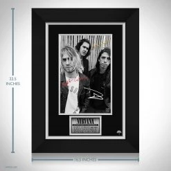 RARE-T Nirvana Band Photo Limited Signature Edition Studio Licensed Custom Frame 10 RARE-T Nirvana Band Photo Limited Signature Edition Studio Licensed Custom Frame