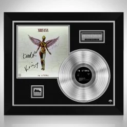 RARE-T Nirvana In Utero Platinum LP Limited Signature Edition Studio Licensed Custom Frame Limited Edition Frames