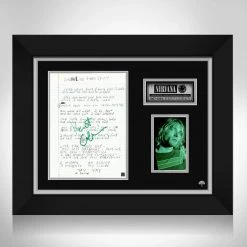 RARE-T Nirvana Lyrics Photo Limited Signature Edition Studio Licensed Custom Frame 19 RARE-T Nirvana Lyrics Photo Limited Signature Edition Studio Licensed Custom Frame