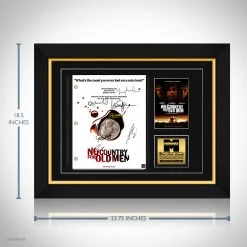 RARE-T No Country For Old Men Script Limited Signature Edition Studio Licensed Custom Frame Limited Edition Frames