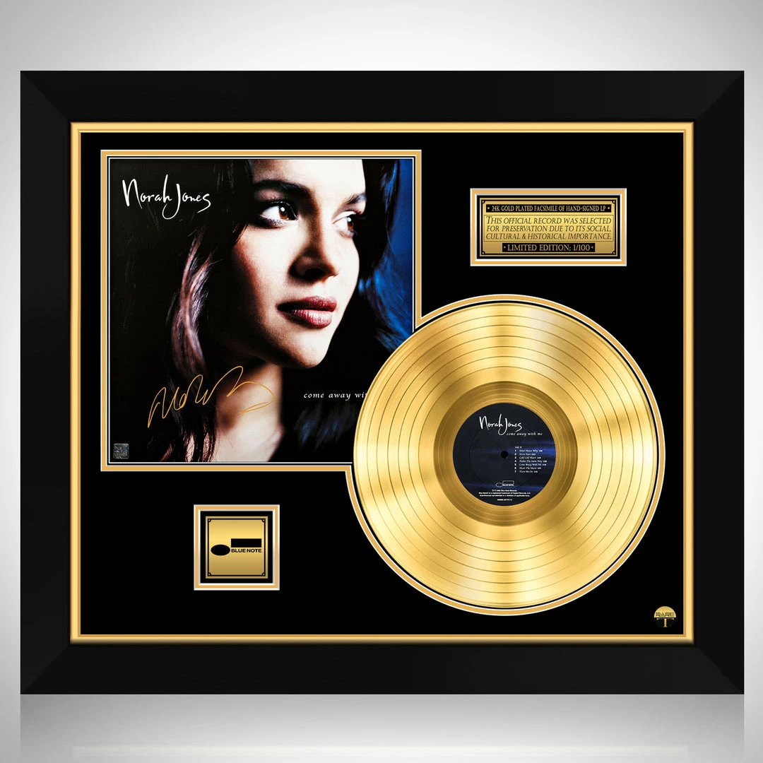RARE-T Norah Jones - Come Away With Me Gold LP Limited Signature Edition Studio Licensed Custom Frame 1 RARE-T Norah Jones - Come Away With Me Gold LP Limited Signature Edition Studio Licensed Custom Frame