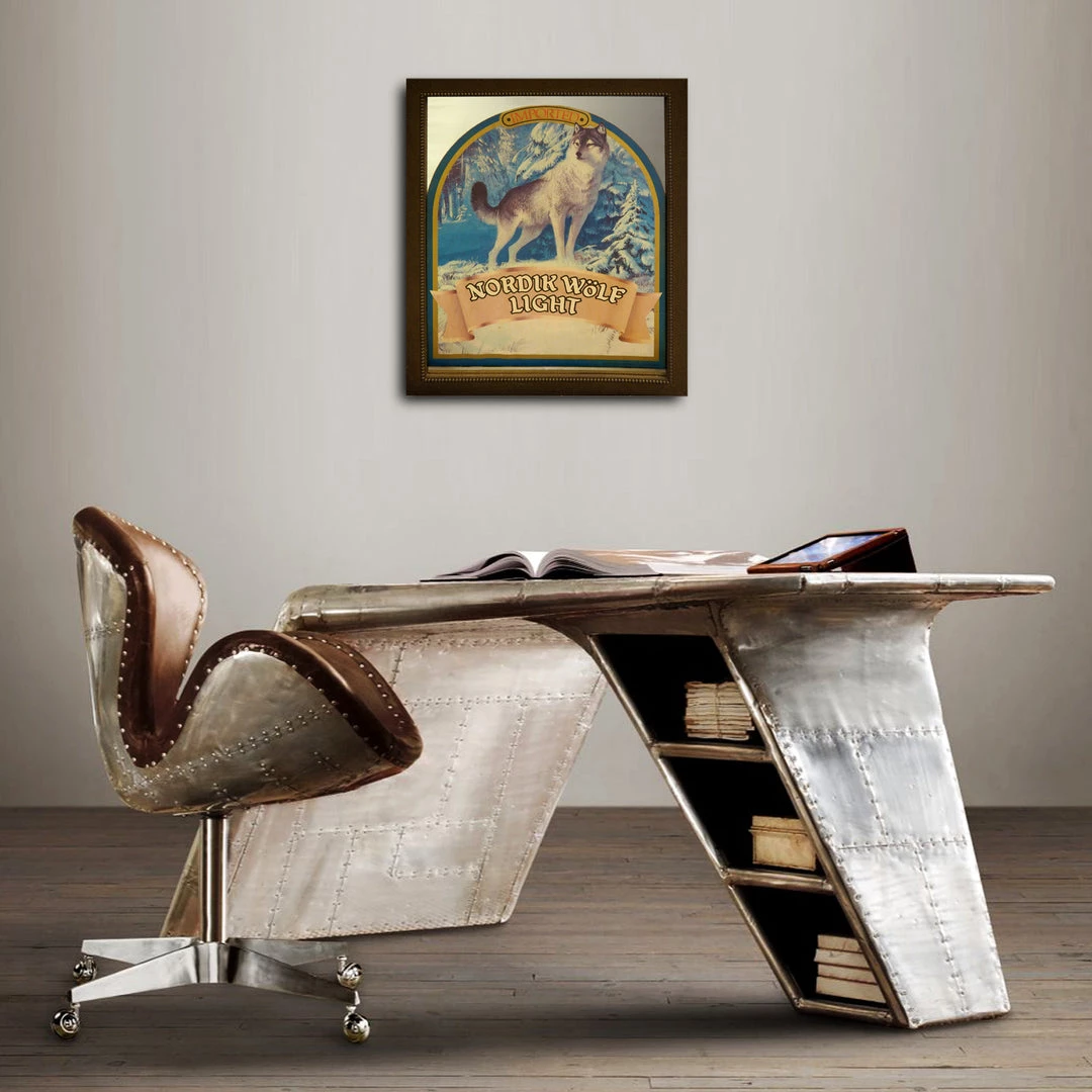 RARE-T Ready To Ship! 48 Hour Shipping! Carlsberg Beer - Nordik Wolf Original Vintage Bar Mirror Advertisement 3 RARE-T Ready To Ship! 48 Hour Shipping! Carlsberg Beer - Nordik Wolf Original Vintage Bar Mirror Advertisement