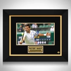 RARE-T Sports Memorabilia Novak Djokovic Photo Limited Signature Edition Studio Licensed Custom Frame