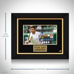 RARE-T Sports Memorabilia Novak Djokovic Photo Limited Signature Edition Studio Licensed Custom Frame