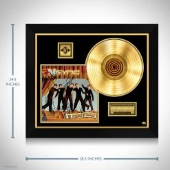 RARE-T NSYNC No Strings Attached Gold LP Limited Signature Edition Studio Licensed Custom Frame